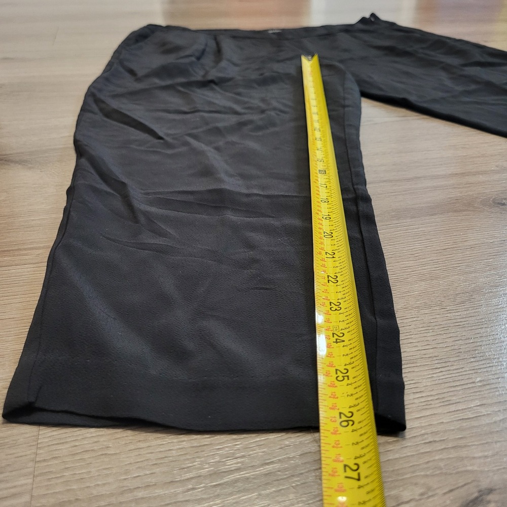 Eileen Fisher Black Tencel Viscose Pleated Tapered Pants Large Lightweight - Picture 6 of 7